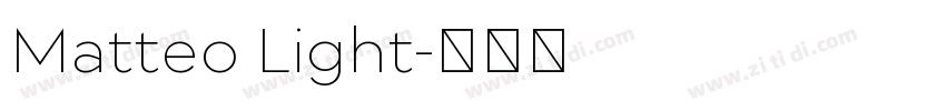 Matteo Light字体转换